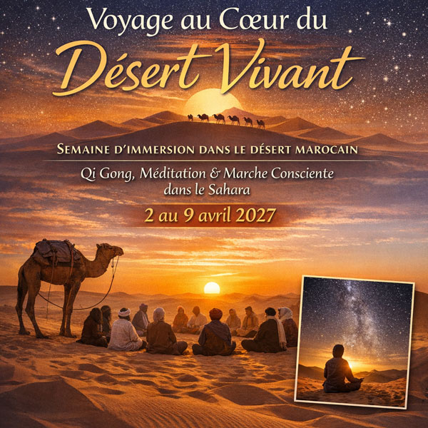 Semaine d'immersion Qi Gong dans le désert marocain - Le Sourire Intérieur
